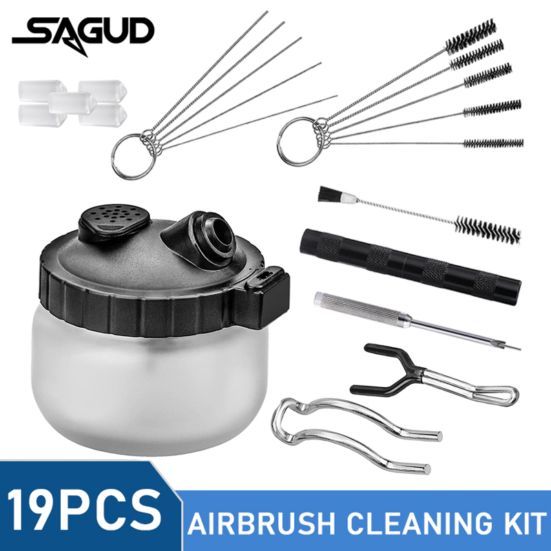 Zestaw do czyszczenia aerograf – Airbrush Kit With Mini Compressor recenzja i cena
